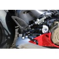 CNC Racing RPS Adjustable Rearset for the Ducati Panigale V4 / S / R - with Carbon Heel guard